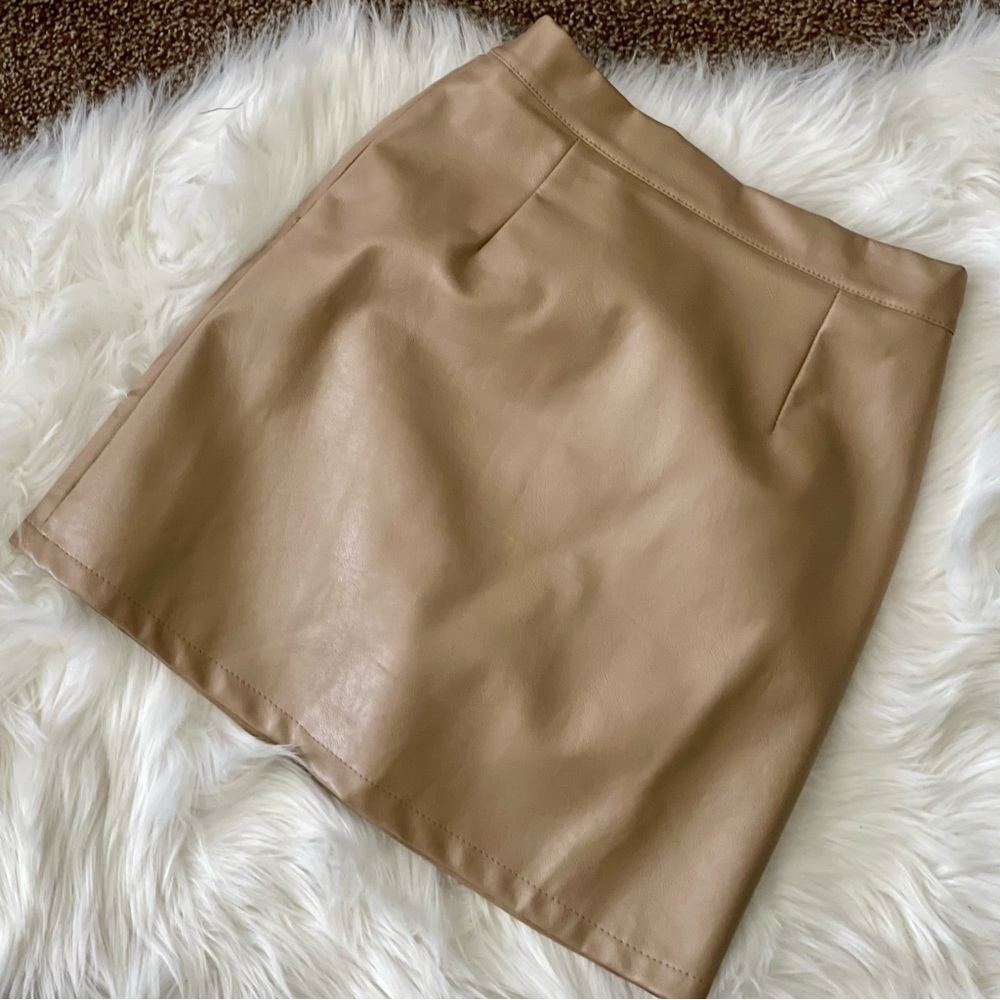 Leather Mini Skort